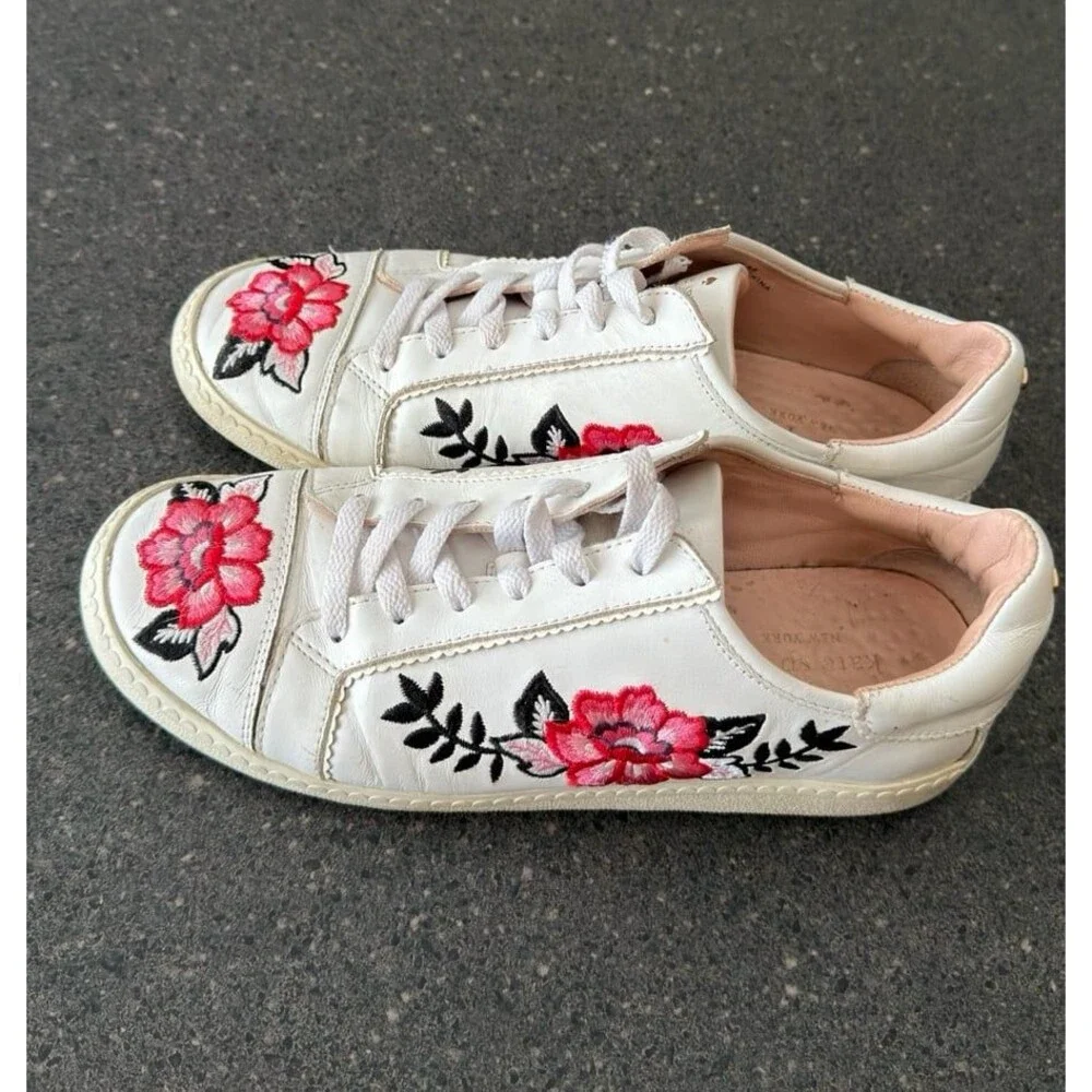 Kate Spade New York Everhart Floral Embroidered Sneakers